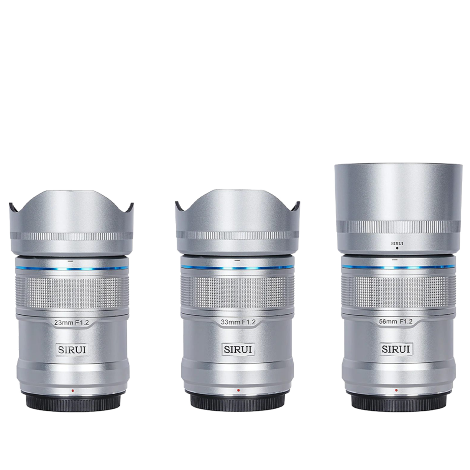 Комплект объективов Sirui Sniper 23/33/56mm F1.2 AF APS-C Z-Mount Серебро 