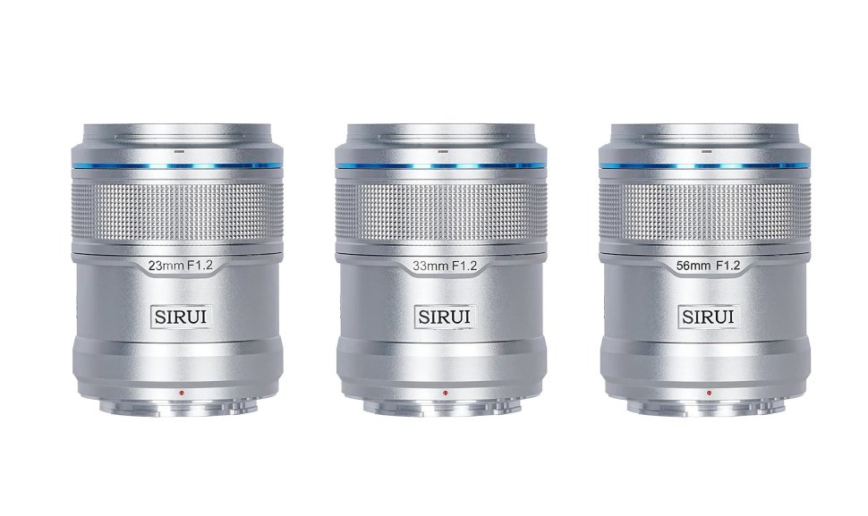 Комплект объективов Sirui Sniper 23/33/56mm F1.2 AF APS-C Z-Mount Серебро