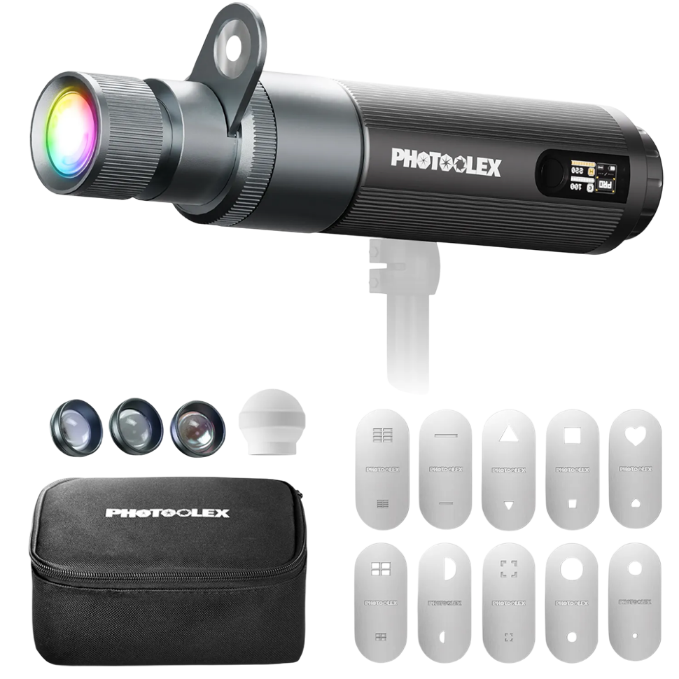 Фотофонарь Photoolex 12W ZOOM Projector Kit 