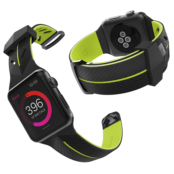 Ремешок X-Doria Action Band для Apple Watch 38/40/41 мм Черно-Желтый 