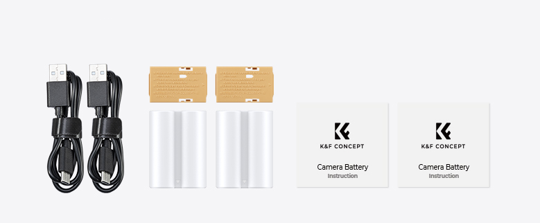 Комплект аккумуляторов K&F Concept NP-W235 Type-C (2шт)