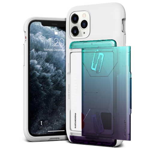 Чехол VRS Design Damda Glide Shield для iPhone 11 Pro White Green - Purple 