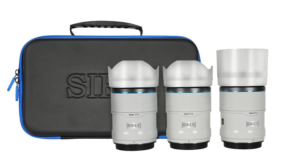 Комплект объективов Sirui Sniper 23/33/56mm F1.2 AF APS-C X-Mount Белый
