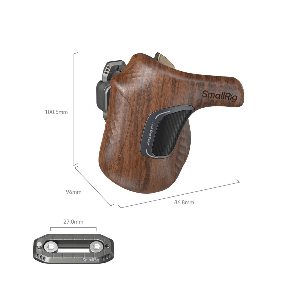 Рукоятка левая SmallRig 5161 "ImageGrip" Wooden (NATO)