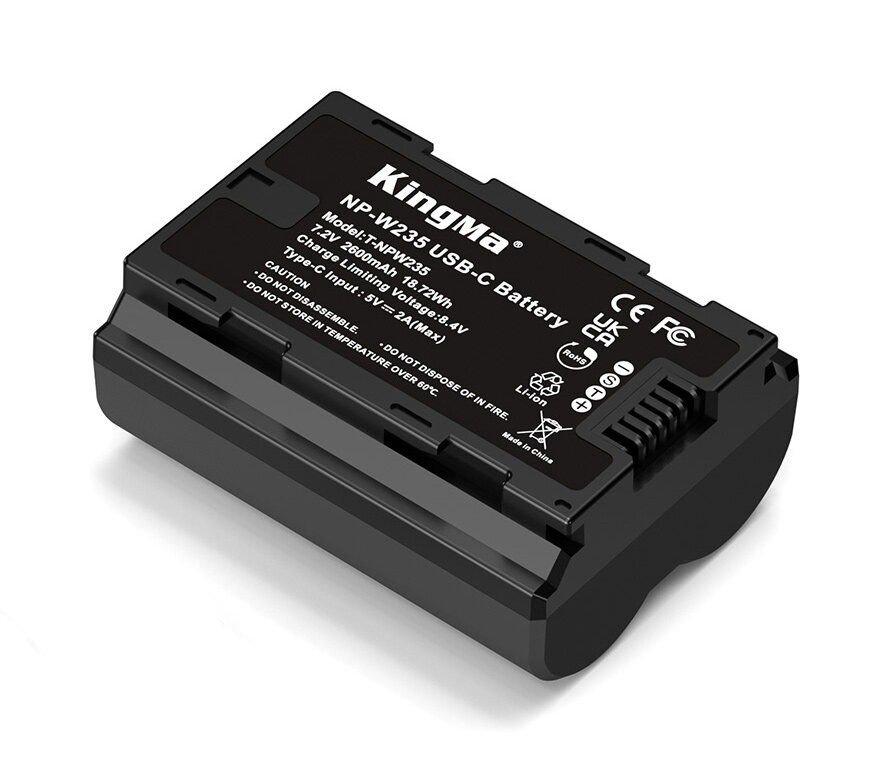 Аккумулятор KingMa NP-W235 Type-C 2600mAh