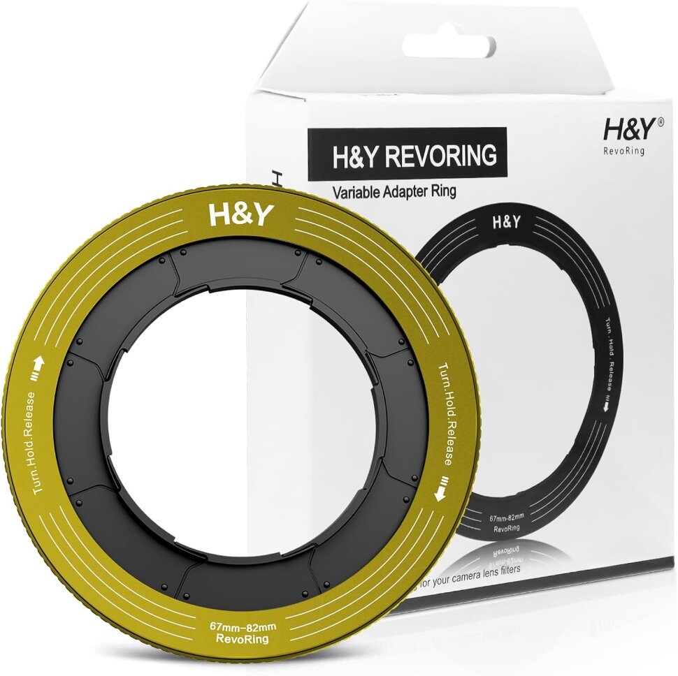 Переходное кольцо H&Y RevoRing Variable Adapter 67-82мм для 82мм Жёлтое