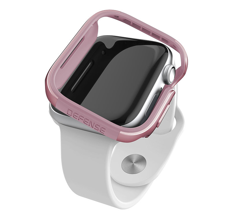 Чехол X-Doria Defense Edge для Apple Watch 44 мм Розовое золото