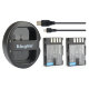 Зарядное устройство двойное KingMa BM015 для DMW-BLF19 - Изображение 91442