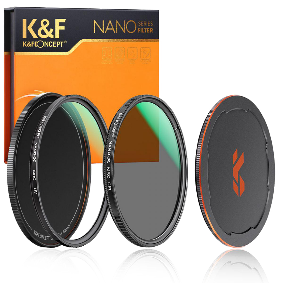 Комплект светофильтров K&amp;F Concept Nano-X MCUV+CPL 49мм 