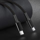 Кабель Baseus High Density Braided Type-C 100W 1м Чёрный - Изображение 147630