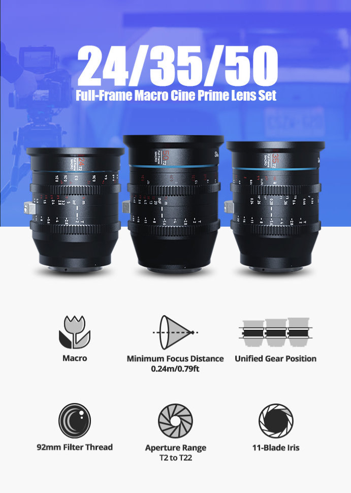 Комплект объективов Sirui Jupiter Set A PL-mount