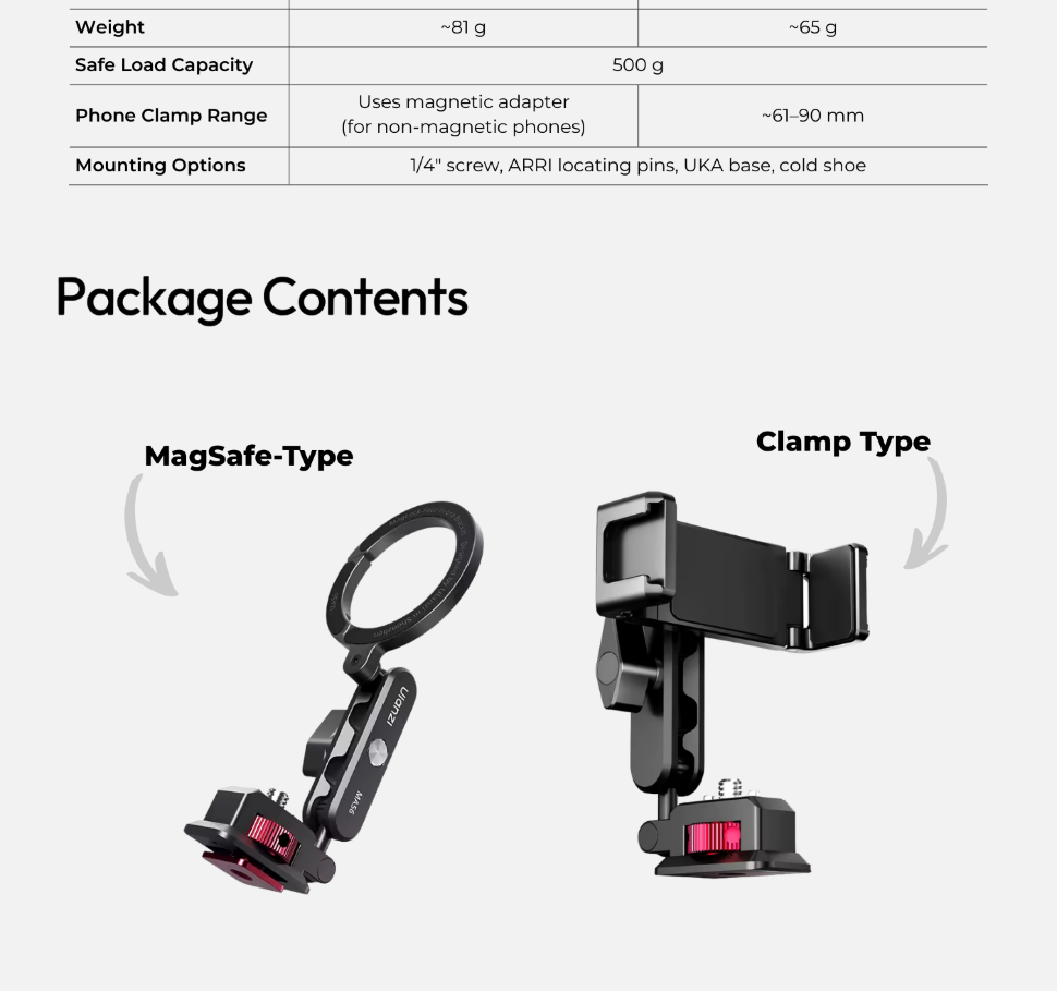 Держатель смартфона Ulanzi MA56 4-in-1 Clamp