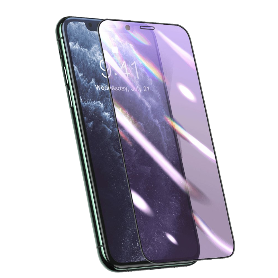 Пленка Baseus 0.25mm Full-screen с защитой зрения для iPhone XR/11 Чёрная 