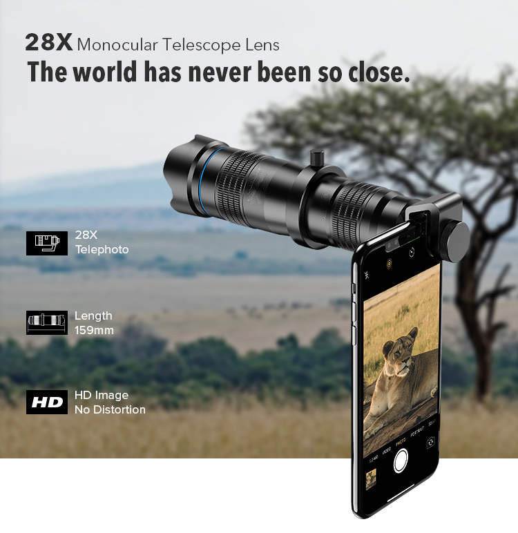 Объектив Apexel 28x Telescope для смартфона