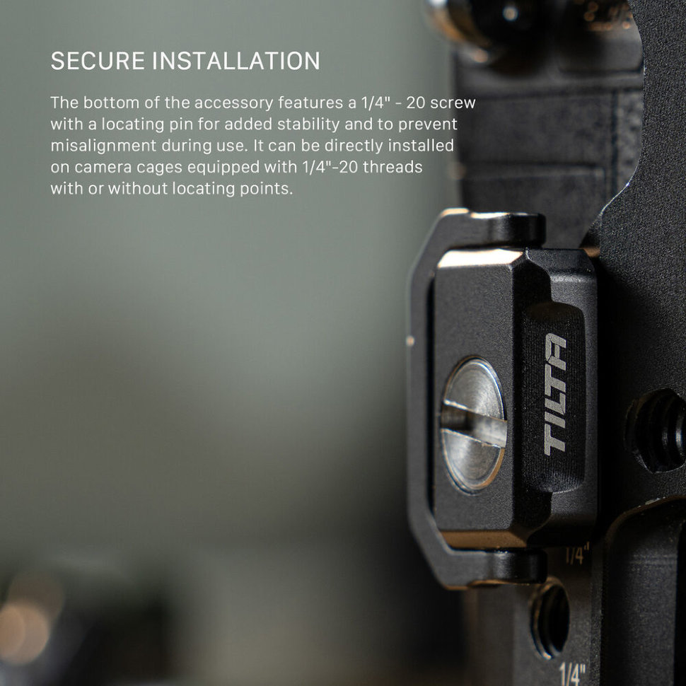 Крепление для ремня Tilta Camera Strap Attachment 1/4" Чёрный