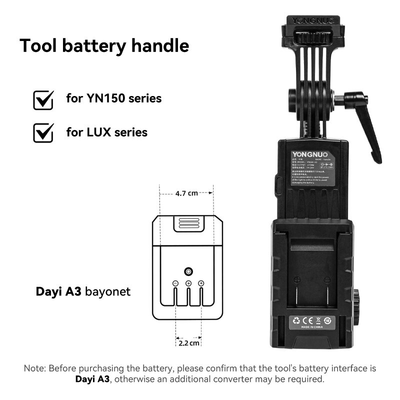 Рукоятка YongNuo YNLUX-A3