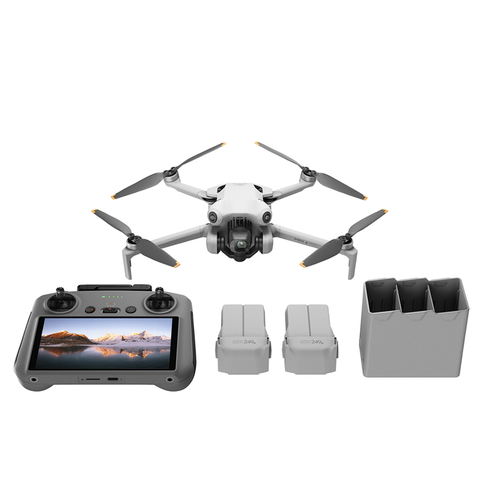 Квадрокоптер DJI Mini 4 Pro Fly More Combo (DJI RC 2) 