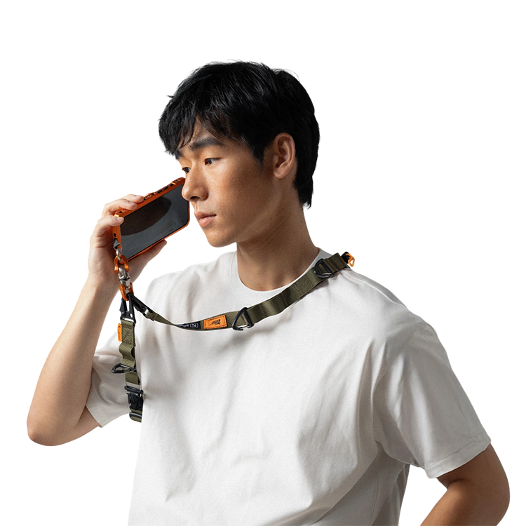 Ремень наплечный Tilta Fe Multi-Functional Shoulder Strap Коричневый/Лаймовый