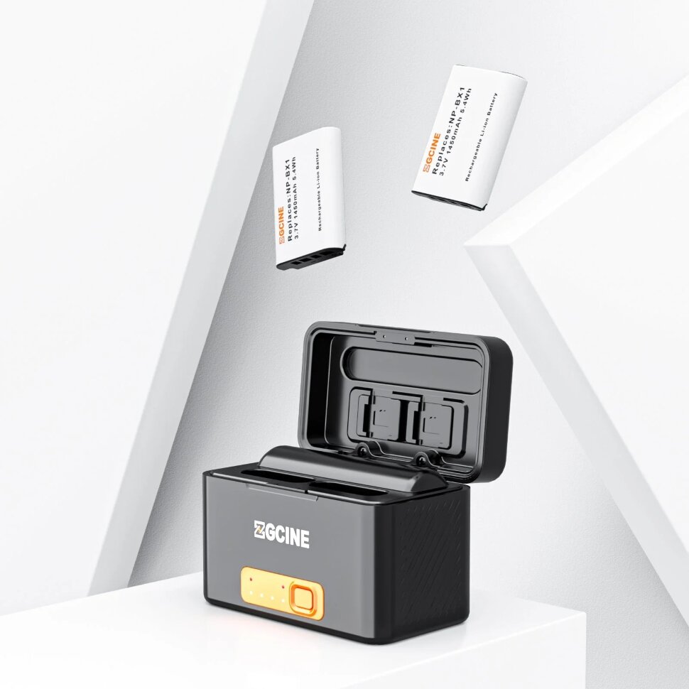 2 аккумулятора NP-BX1 + зарядный кейс ZGCine PS-BX1 Kit 2