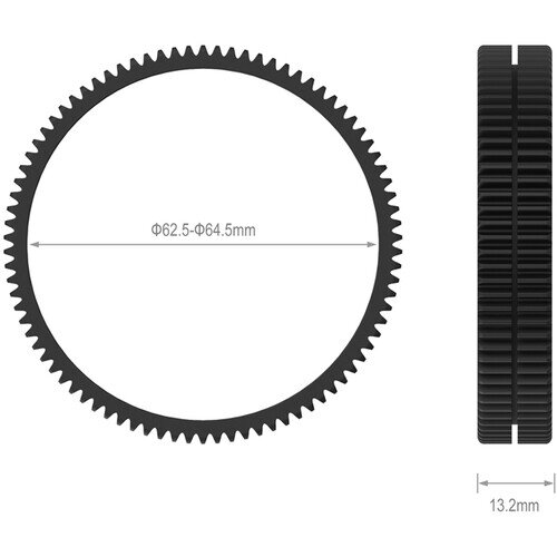 Кольцо фокусировки SmallRig Seamless Focus Gear Ring 62.5–64.5мм