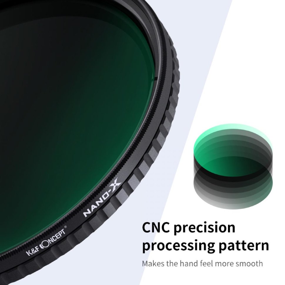 Светофильтр K&F Concept Nano-X ND32-512 49мм