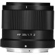Объектив Viltrox Air AF 25mm F1.7 Z-mount Чёрный - Изображение 262439