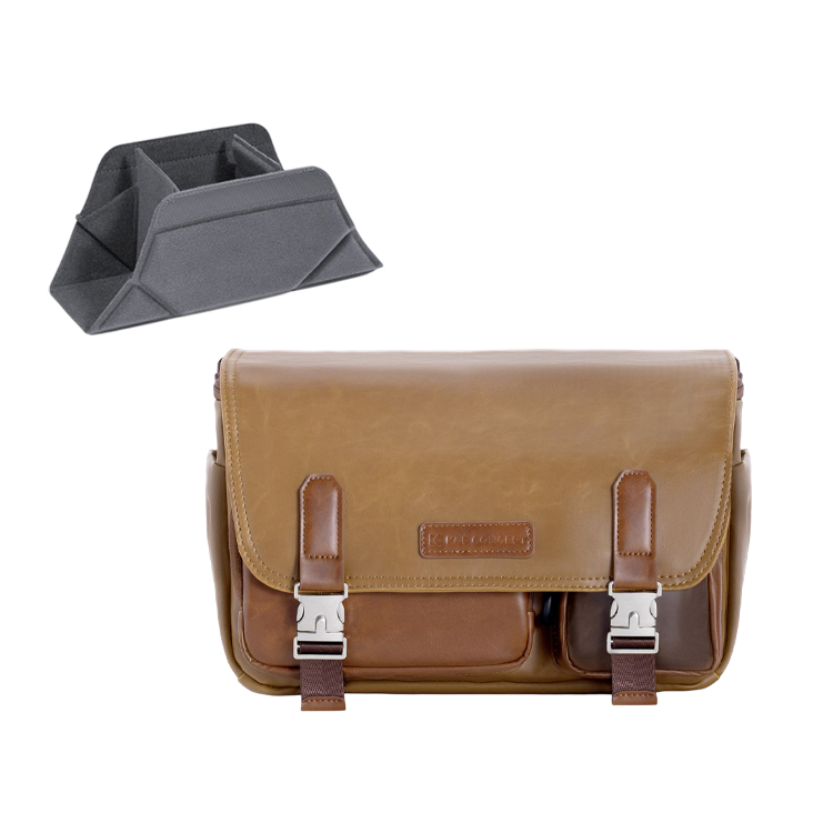 Сумка K&F Concept Urban Wander Sling 10L Коричневая
