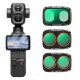 Комплект светофильтров K&F Concept CPL+Black Mist 1/4+ND2-32 для DJI Osmo Pocket 4P (Metal Version) 3шт - Изображение 301772
