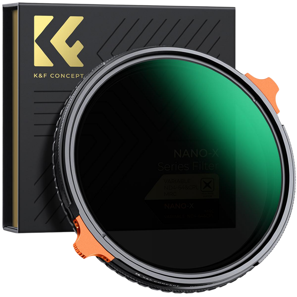 Светофильтр K&amp;F Concept Nano-X CPL/ND4-64 55мм 