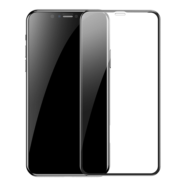 Стекло Baseus 0.23mm для iPhone Xs Max Чёрное 