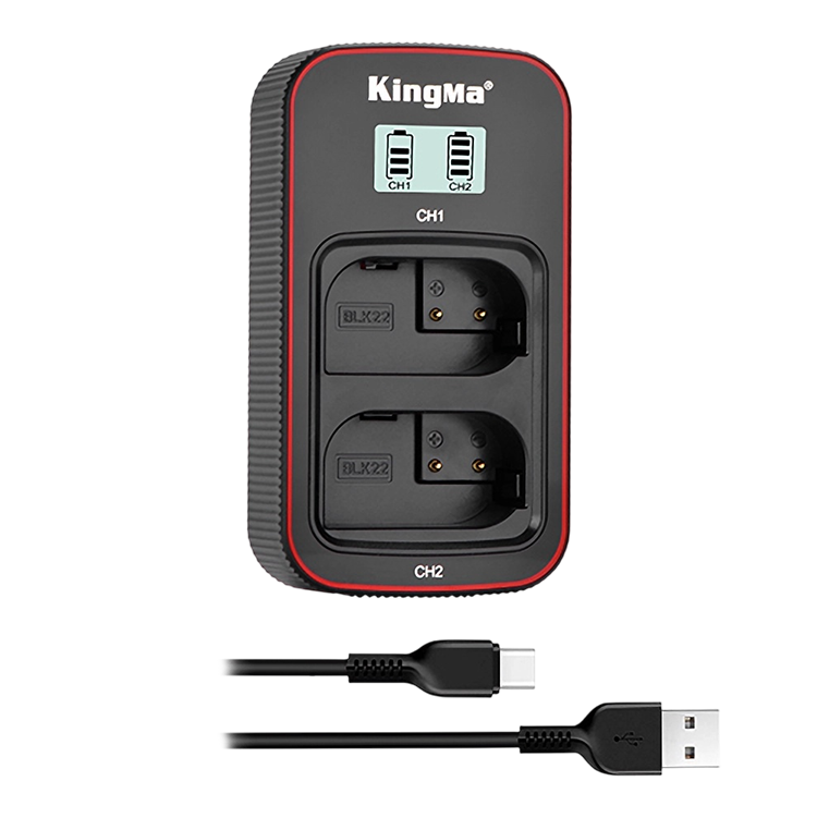 Зарядное устройство KingMa Dual Battery Charger для DMW-BLK22