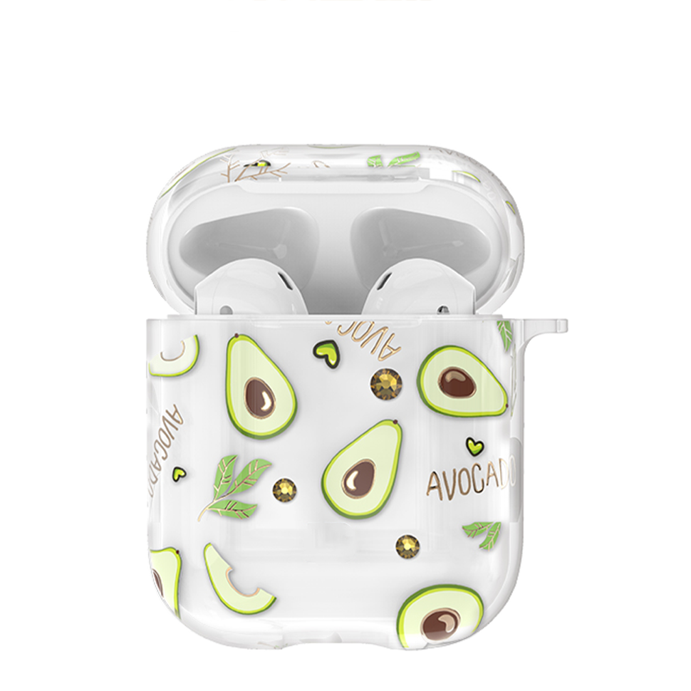 Чехол PQY Fruit для Apple Airpods Avocado 