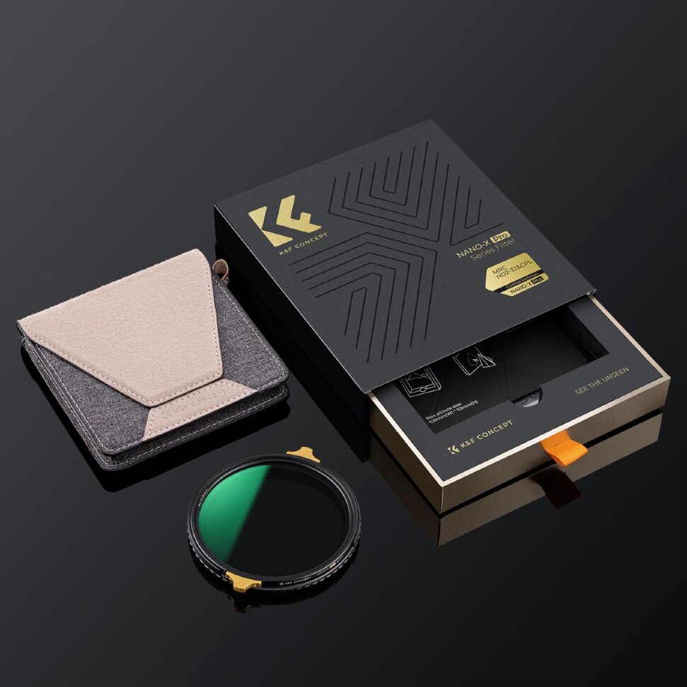 Светофильтр K&F Concept Nano-X Pro CPL/ND2-32 49мм