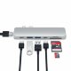 Хаб Satechi Aluminum Pro Hub для Macbook Pro (HDMI, Type-C Thunderbolt 3, SD, microSD, 2 x USB 3.0) Серебро - Изображение 218731