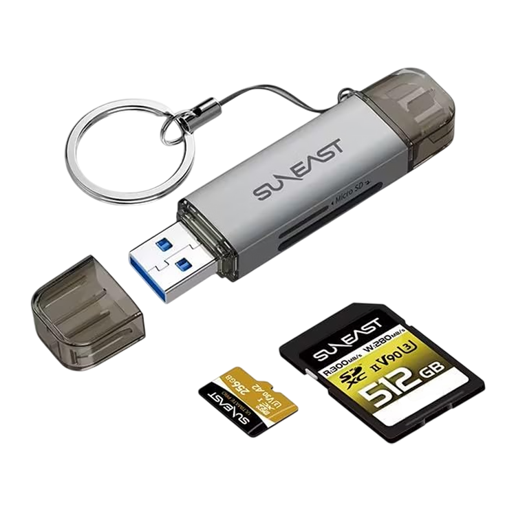 Картридер SUNEAST Ultimate SD/MicroSD UHS-I Dual-Slot