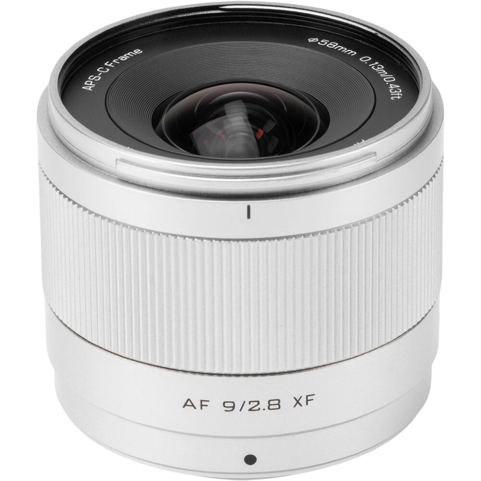 Объектив Viltrox Air AF 9mm F2.8 APS-C X-mount Серебро 