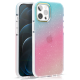 Чехол PQY Ombre для iPhone 12/12 Pro Синий и Розовый - Изображение 210262