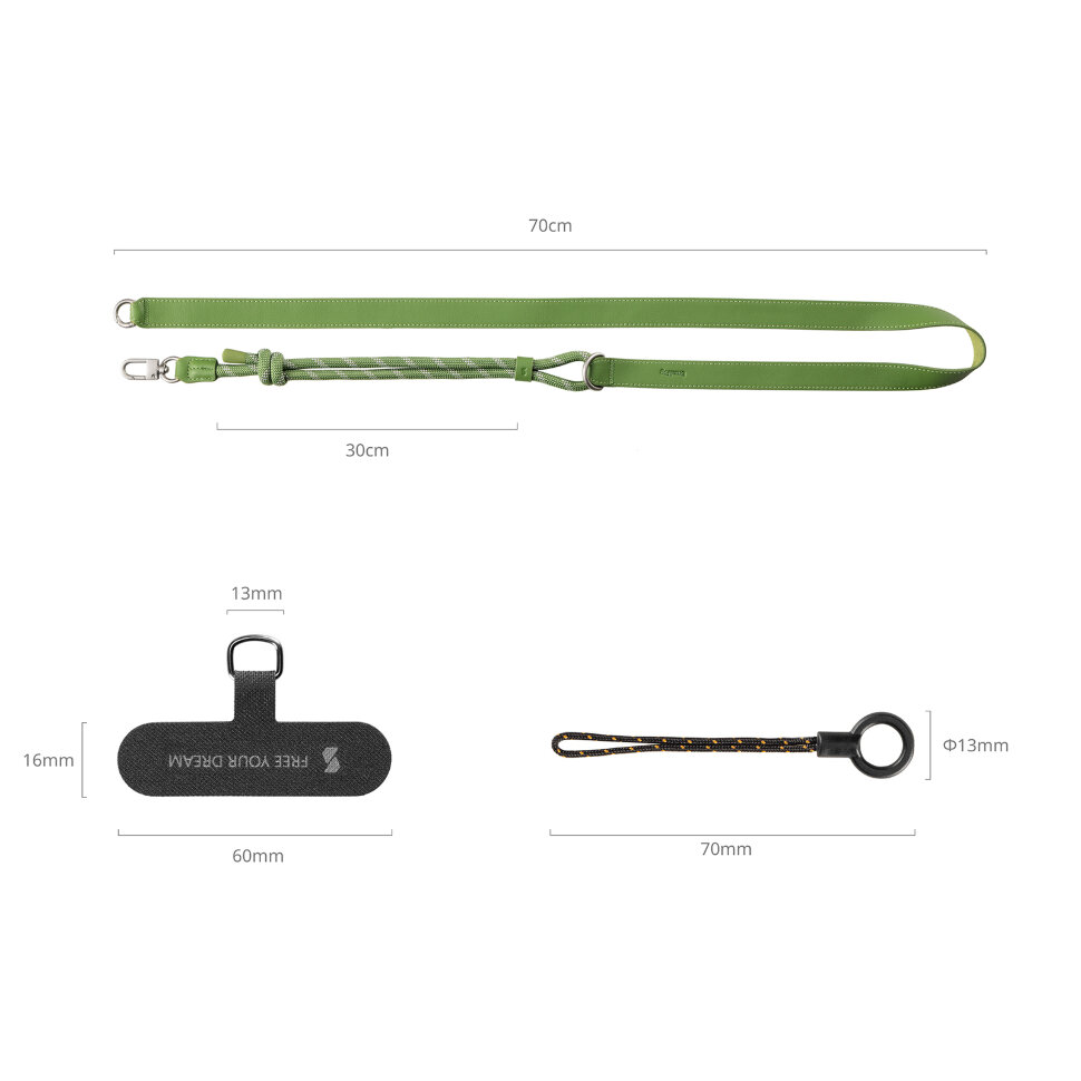 Ремень наплечный SmallRig FilMov Shoulder Strap для смартфона Зелёный