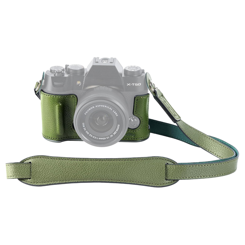 Чехол SmallRig Leather Half Case Kit для Fujifilm X-T50 Зелёный 