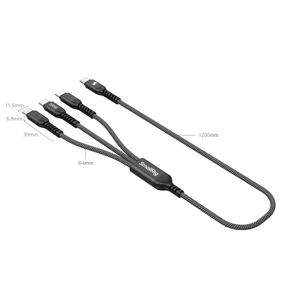 Кабель SmallRig 3-в-1 Type-C 100Вт