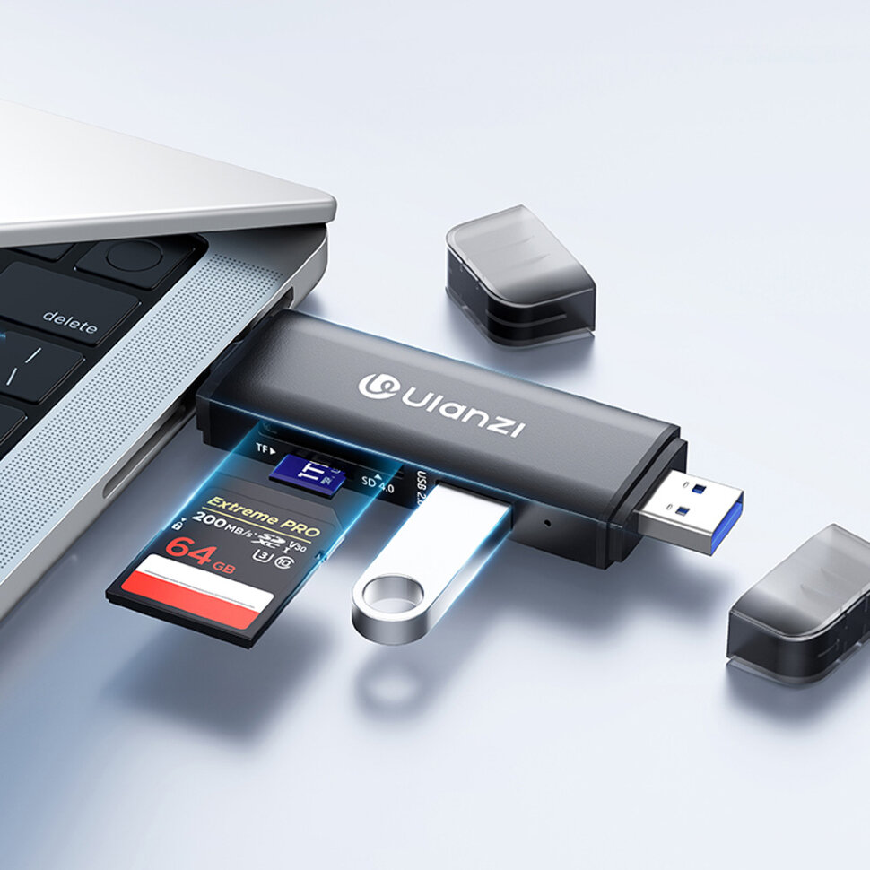 Картридер Ulanzi CR3 3-in-1 Card Reader 4.0