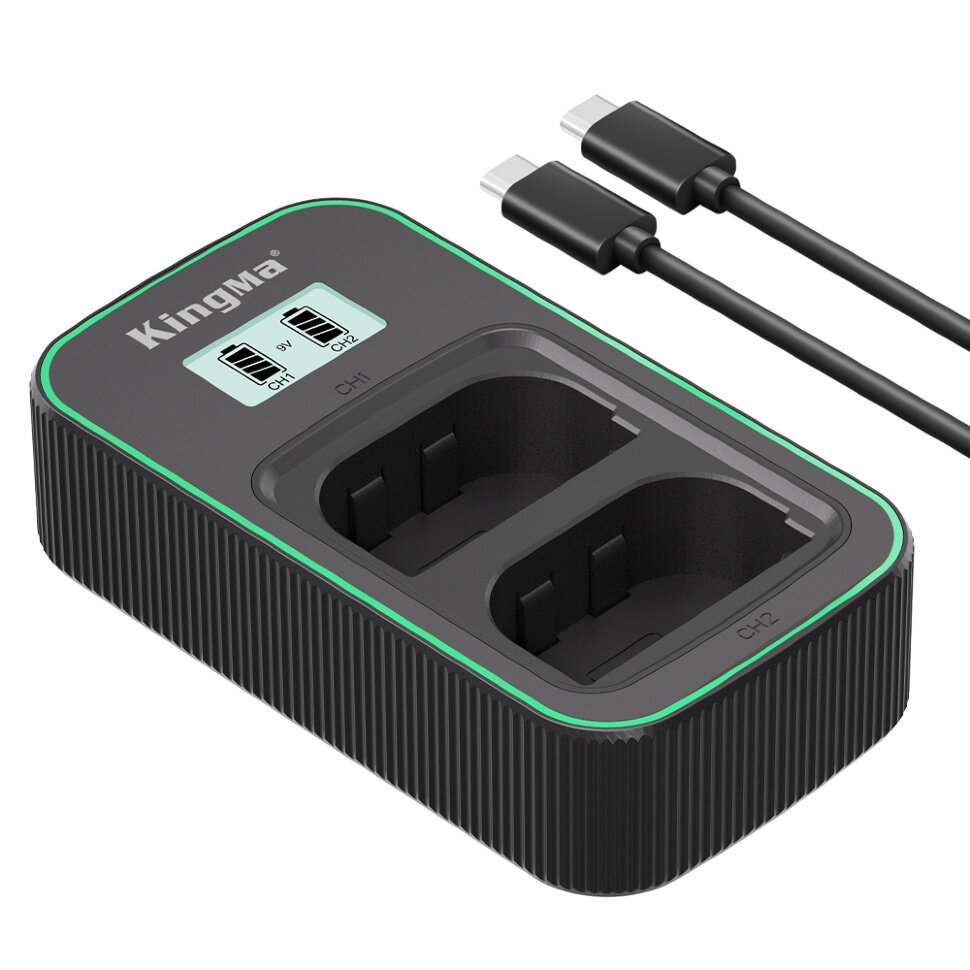 Зарядное устройство Kingma PD3.0 Dual Battery Charger для LP-E6/LP-E6N/LP-E6NH