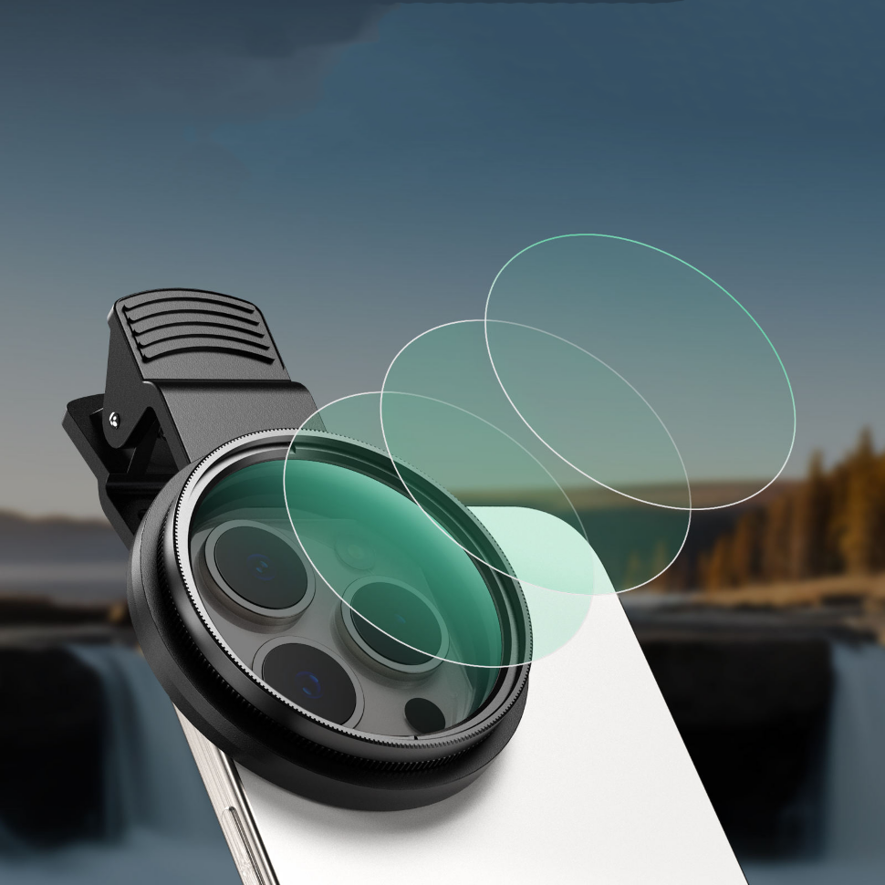 Светофильтр Apexel CPL 52 мм для смартфона