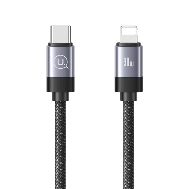 Кабель USAMS US-SJ705 30W Rui Magnetic Type-C - Lightning 1м Серый