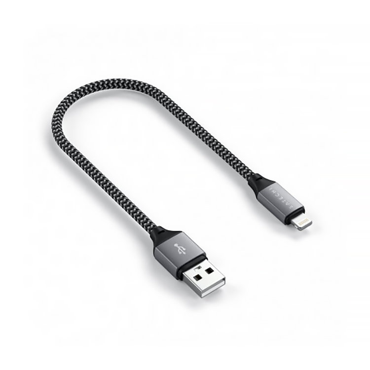 Кабель Satechi USB - Lightning 25см Серый