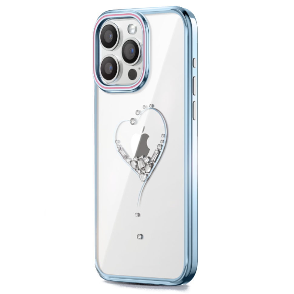 Чехол PQY Wish Special Version для iPhone 15 Pro Синий 