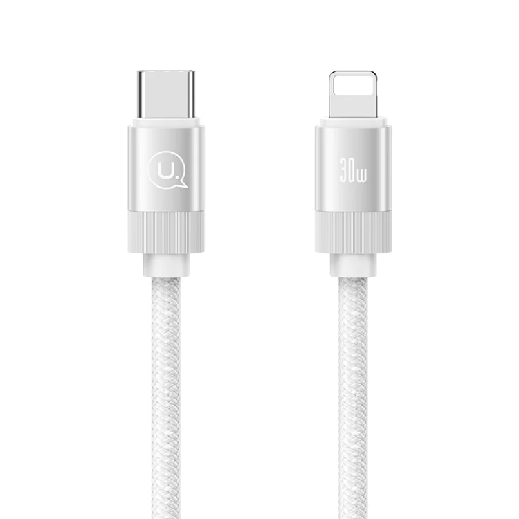 Кабель USAMS US-SJ705 30W Rui Magnetic Type-C - Lightning 1м Серебро