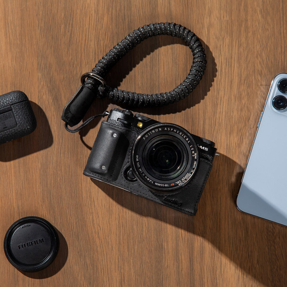 Чехол SmallRig Camera Leather Half Kit для Fujifilm X-M5 Чёрный