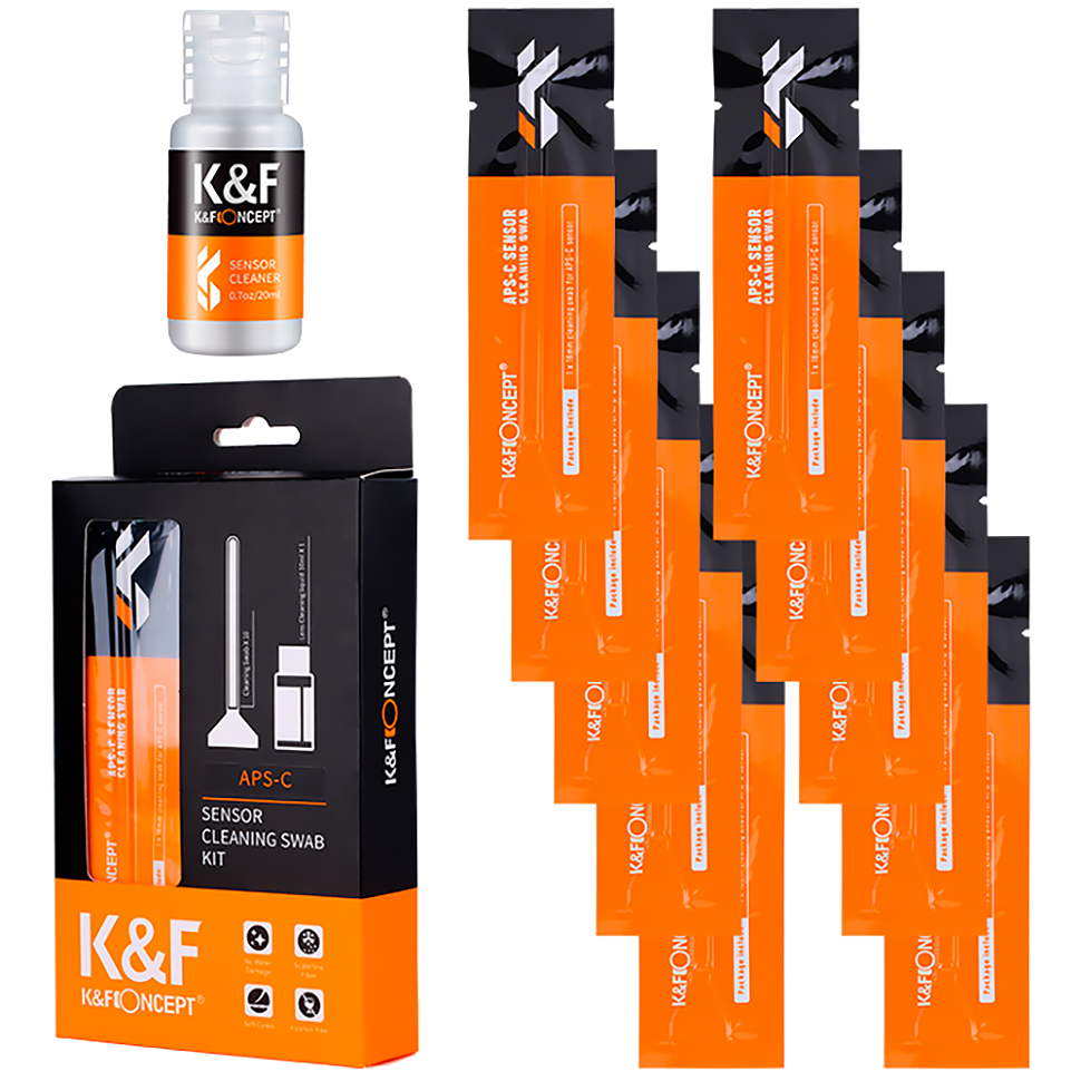Набор для ухода за матрицей K&F Concept 16mm APS-C Sensor Cleaning Swab Kit