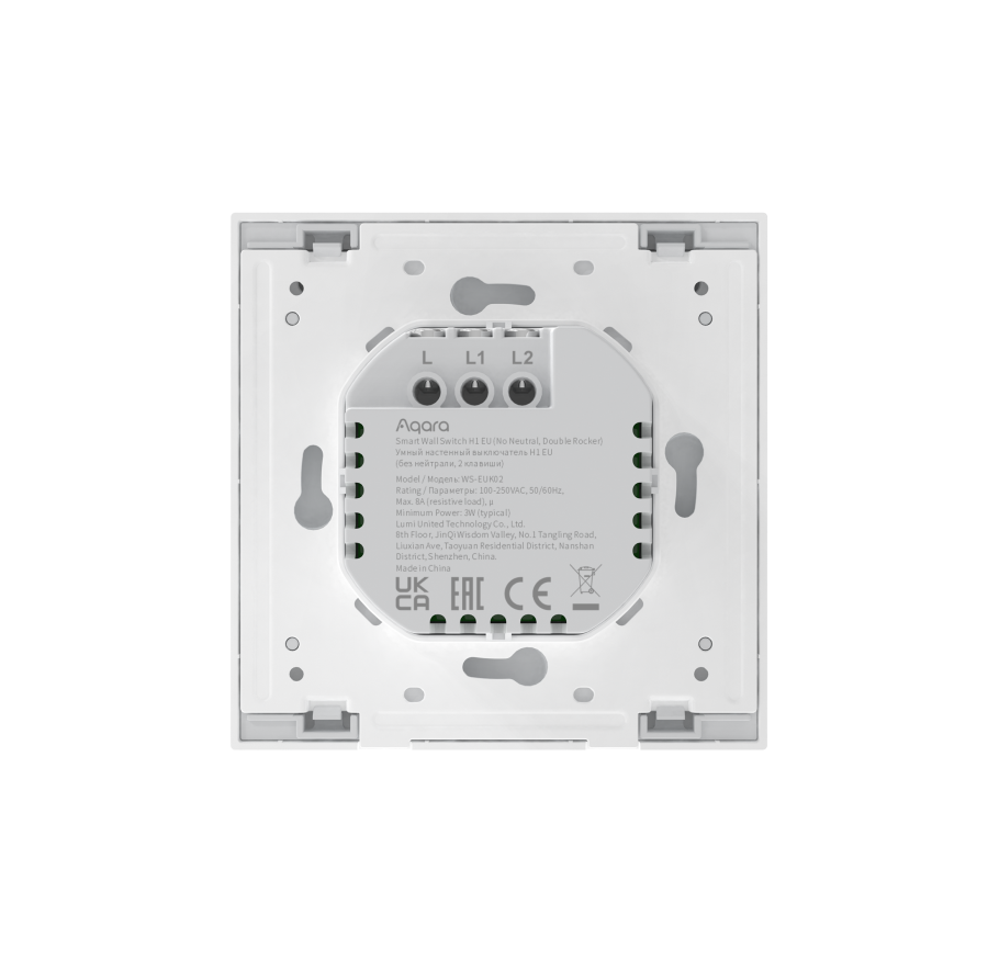 Выключатель одноклавишный Aqara Smart wall switch H1 (с нейтралью) RU